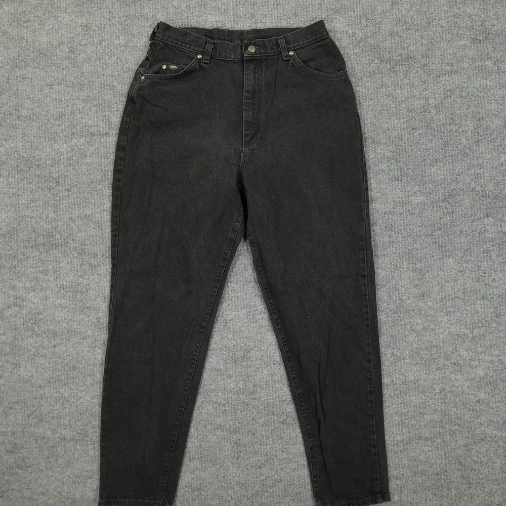 Vintage Lee‎ Jeans Womens 16 32x29.5 Gray High Rise Tapered Mom Denim Charcoal